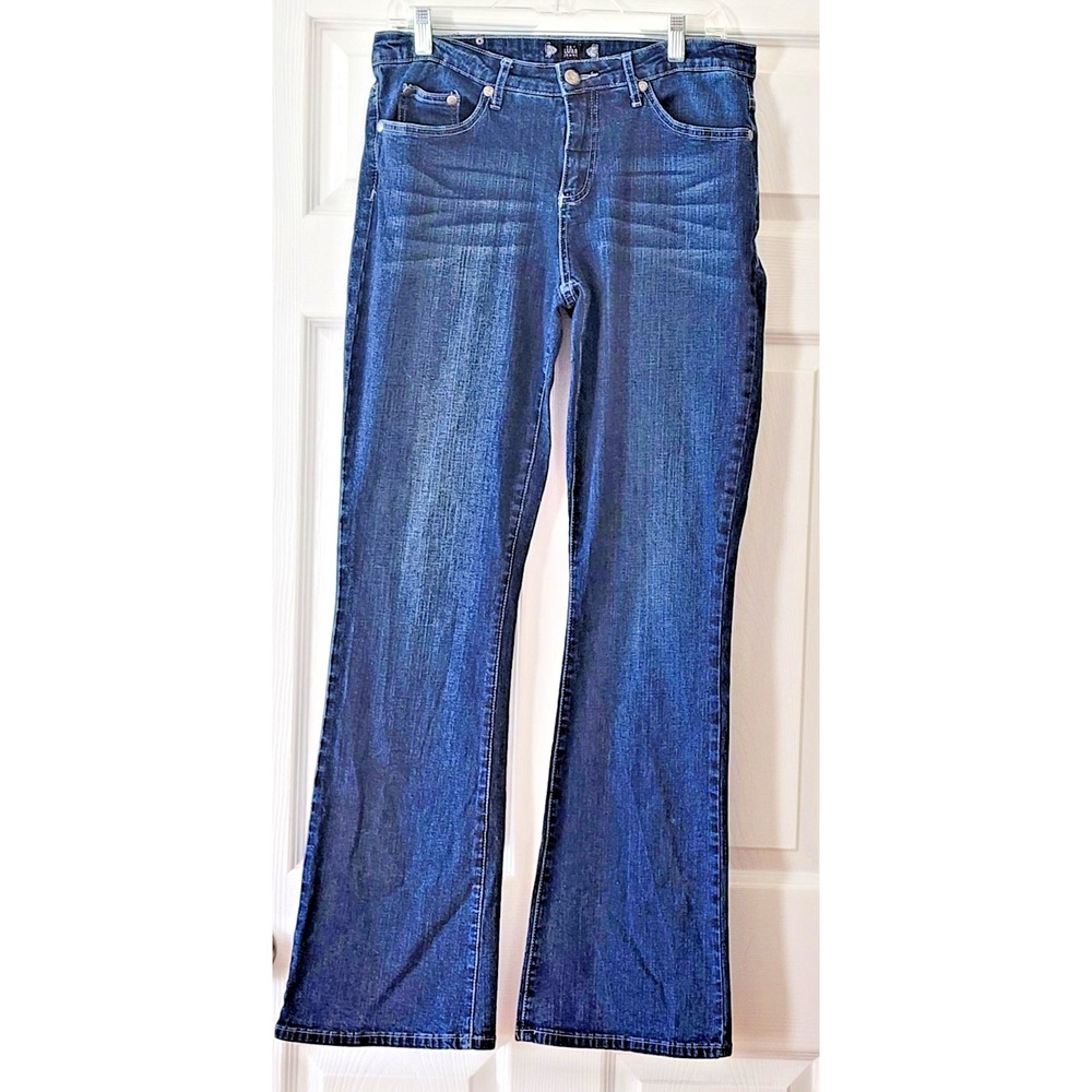 Womens True Luxe Jeans with Embellished Cross pockets in Denim size 12